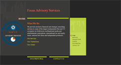 Desktop Screenshot of focusadvisoryservices.com
