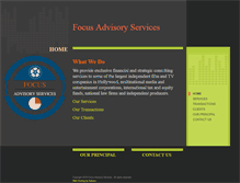 Tablet Screenshot of focusadvisoryservices.com